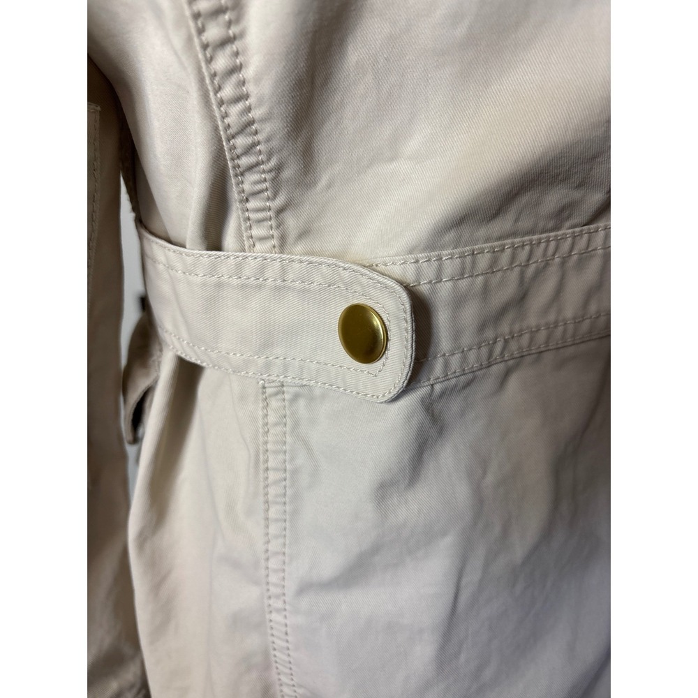 J.Crew Women's Downtown Field Khaki Jacket Utility Cotton Size Small - Picture 5 of 11